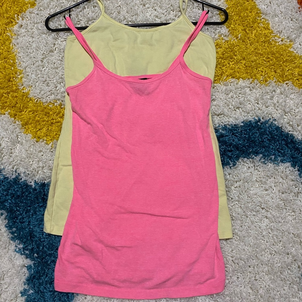 ☀️Pink and yellow camisoles